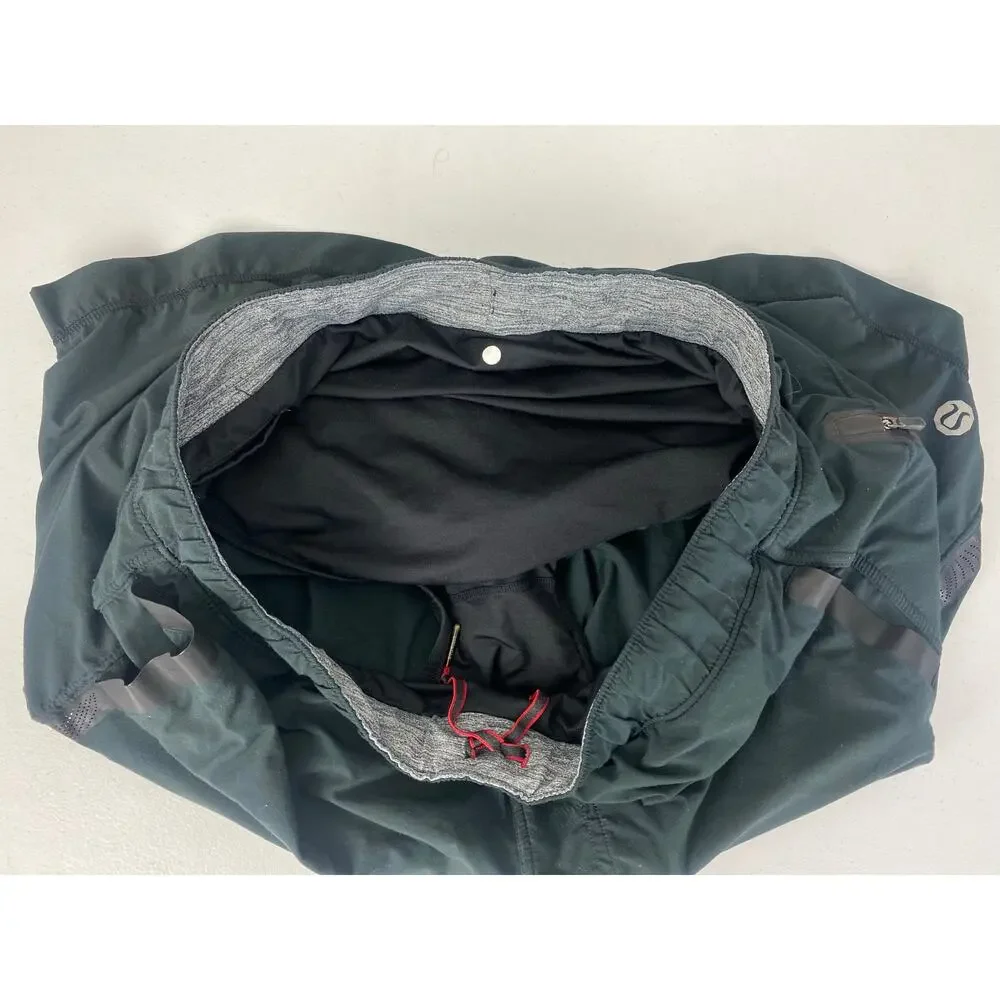 Men Lululemon Run: Response performance drawstring athletic shorts, L